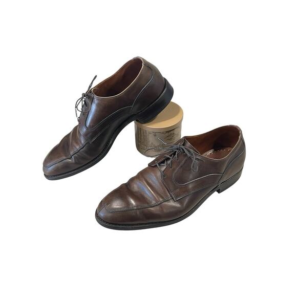 Allen Edmonds Montgomery Brown Moc Toe Lace Up Blucher Men’s Size 9.5 -Preppy